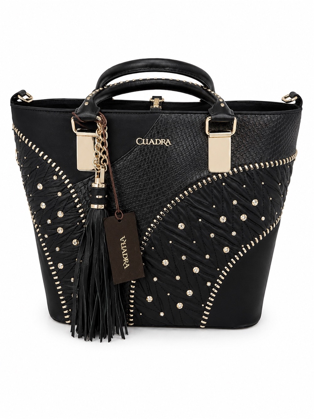 CUADRA Purse Black Phyton Crossbody